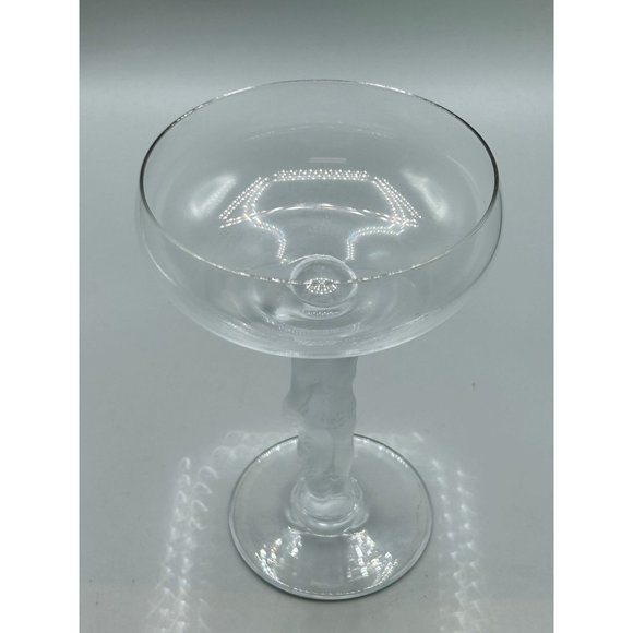 Vintage Bacchus Frosted Champagne Sherbet Glass By France 1 Pc Replacement Glass - Picture 7 of 11